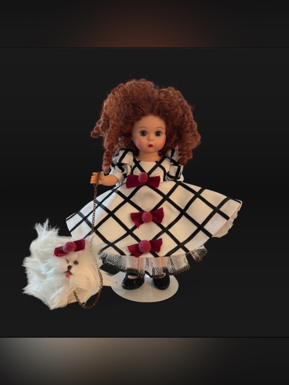 Madame Alexander Collectible doll with poodle